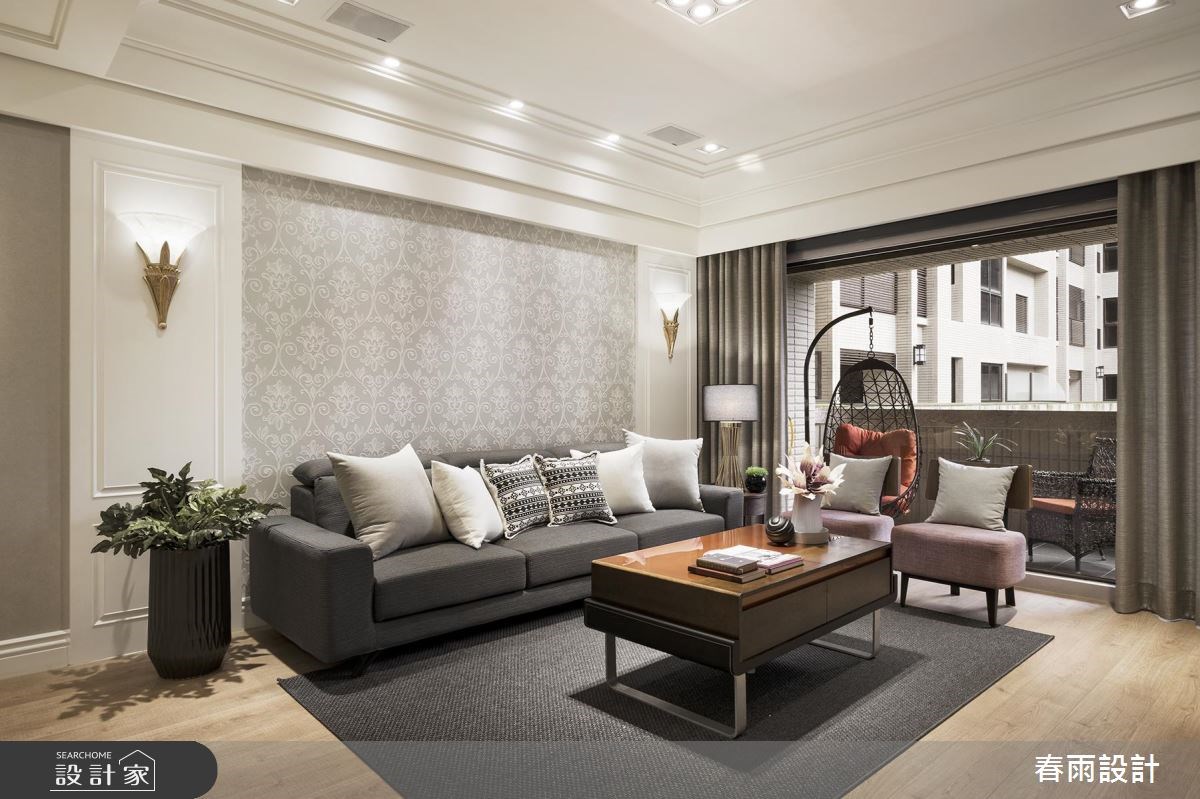 32坪新成屋(5年以下)＿美式風客廳案例圖片＿春雨設計＿春雨_38 新莊新東京之10