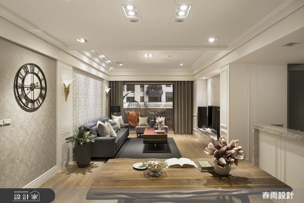 32坪新成屋(5年以下)＿美式風客廳餐廳案例圖片＿春雨設計＿春雨_38 新莊新東京之15