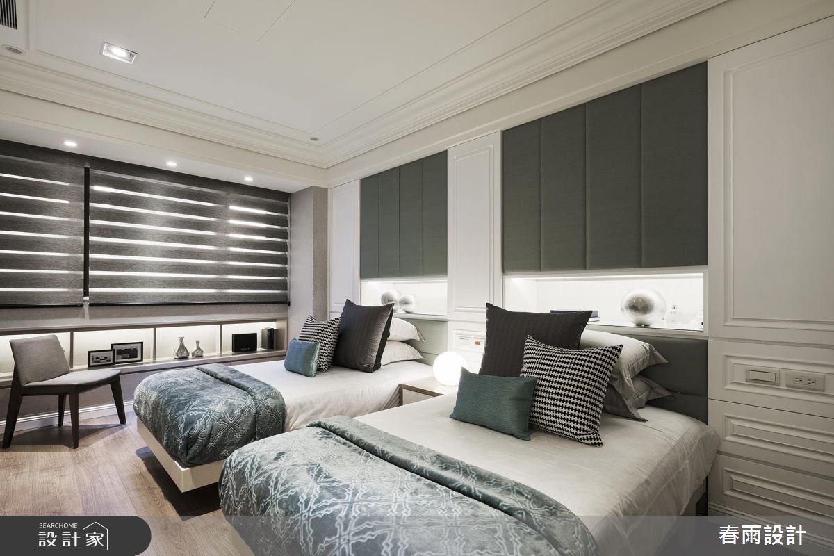 32坪新成屋(5年以下)＿美式風臥室案例圖片＿春雨設計＿春雨_38 新莊新東京之31