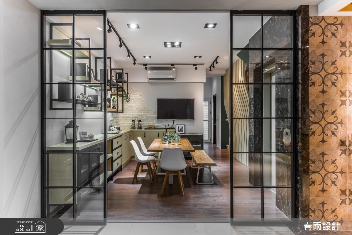 80坪新成屋(5年以下)＿混搭風玄關案例圖片＿春雨設計＿春雨_39 台南麻豆之6