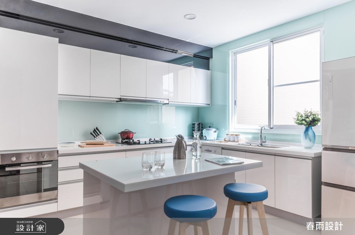 80坪新成屋(5年以下)＿混搭風吧檯案例圖片＿春雨設計＿春雨_39 台南麻豆之13