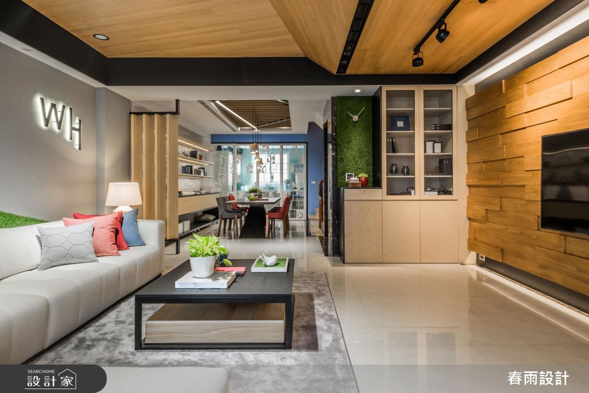 80坪新成屋(5年以下)＿混搭風客廳案例圖片＿春雨設計＿春雨_39 台南麻豆之16