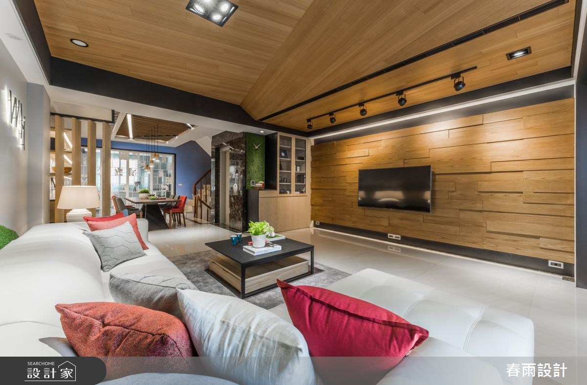 80坪新成屋(5年以下)＿混搭風客廳案例圖片＿春雨設計＿春雨_39 台南麻豆之17