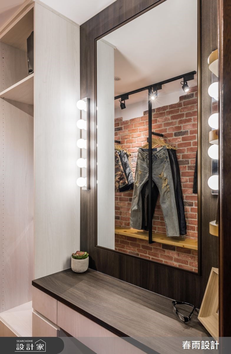80坪新成屋(5年以下)＿混搭風更衣間案例圖片＿春雨設計＿春雨_39 台南麻豆之29