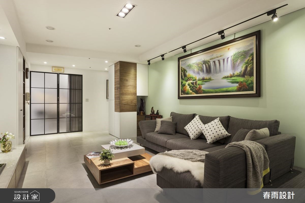 30坪新成屋(5年以下)＿現代風客廳案例圖片＿春雨設計＿春雨_41 竹北大有可為之3