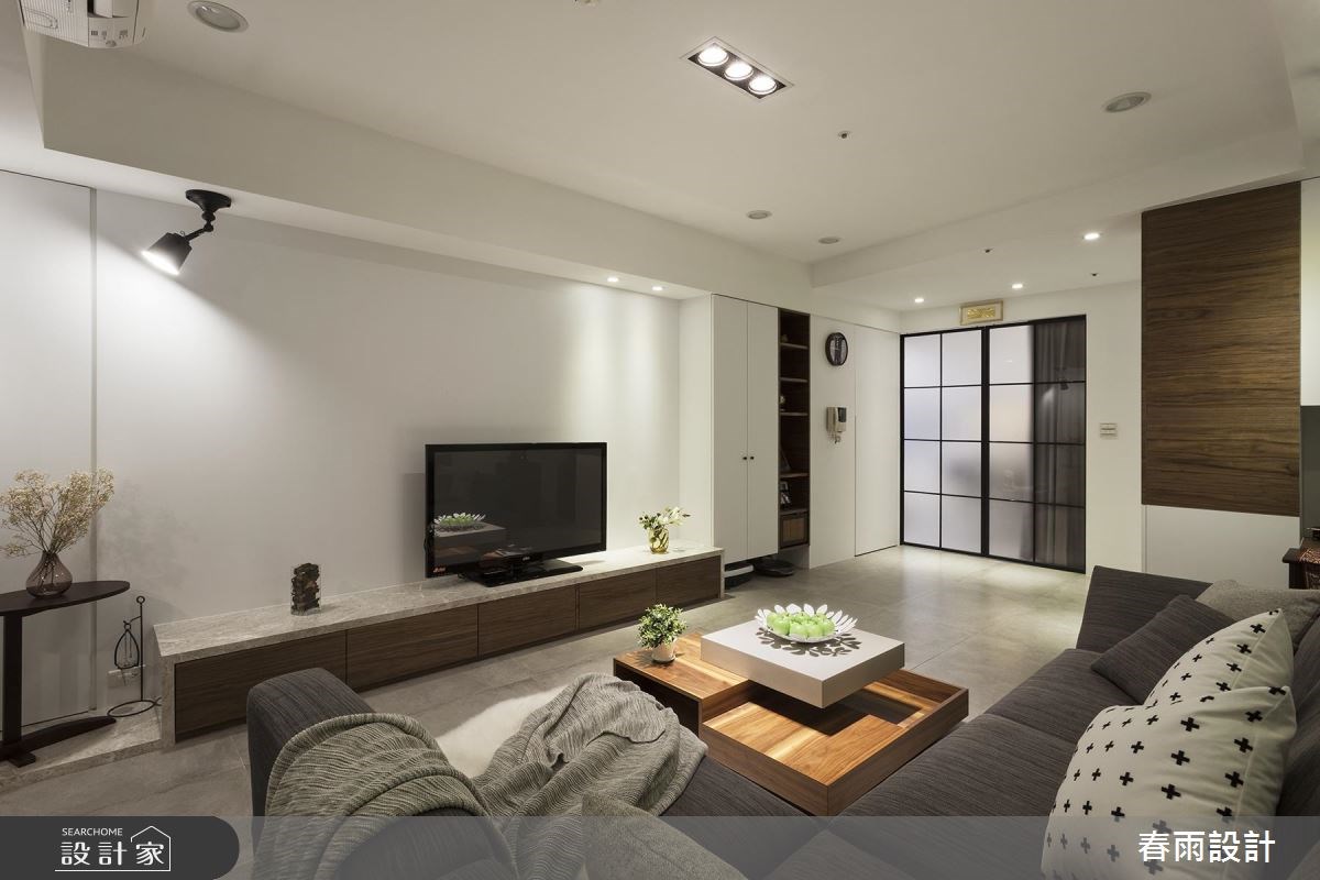 30坪新成屋(5年以下)＿現代風客廳案例圖片＿春雨設計＿春雨_41 竹北大有可為之4