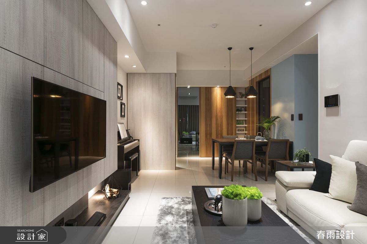 23坪新成屋(5年以下)＿混搭風客廳案例圖片＿春雨設計＿春雨_42 高雄悠然之15
