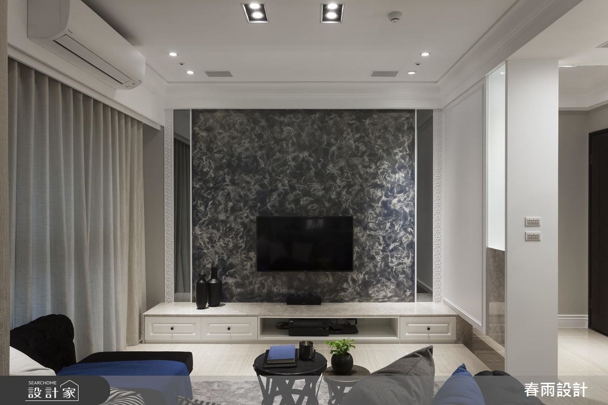 31坪新成屋(5年以下)＿混搭風客廳案例圖片＿春雨設計＿春雨_43 新竹惠宇謙品之4