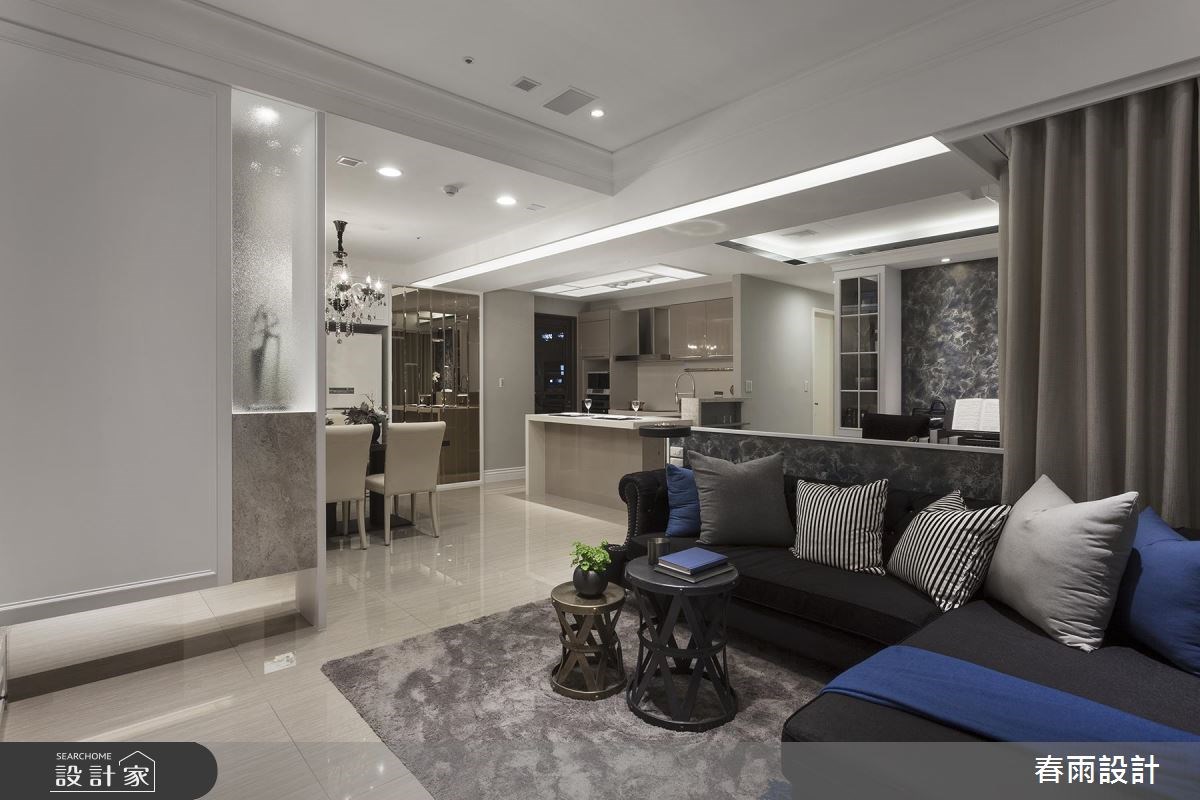 31坪新成屋(5年以下)＿混搭風客廳案例圖片＿春雨設計＿春雨_43 新竹惠宇謙品之7