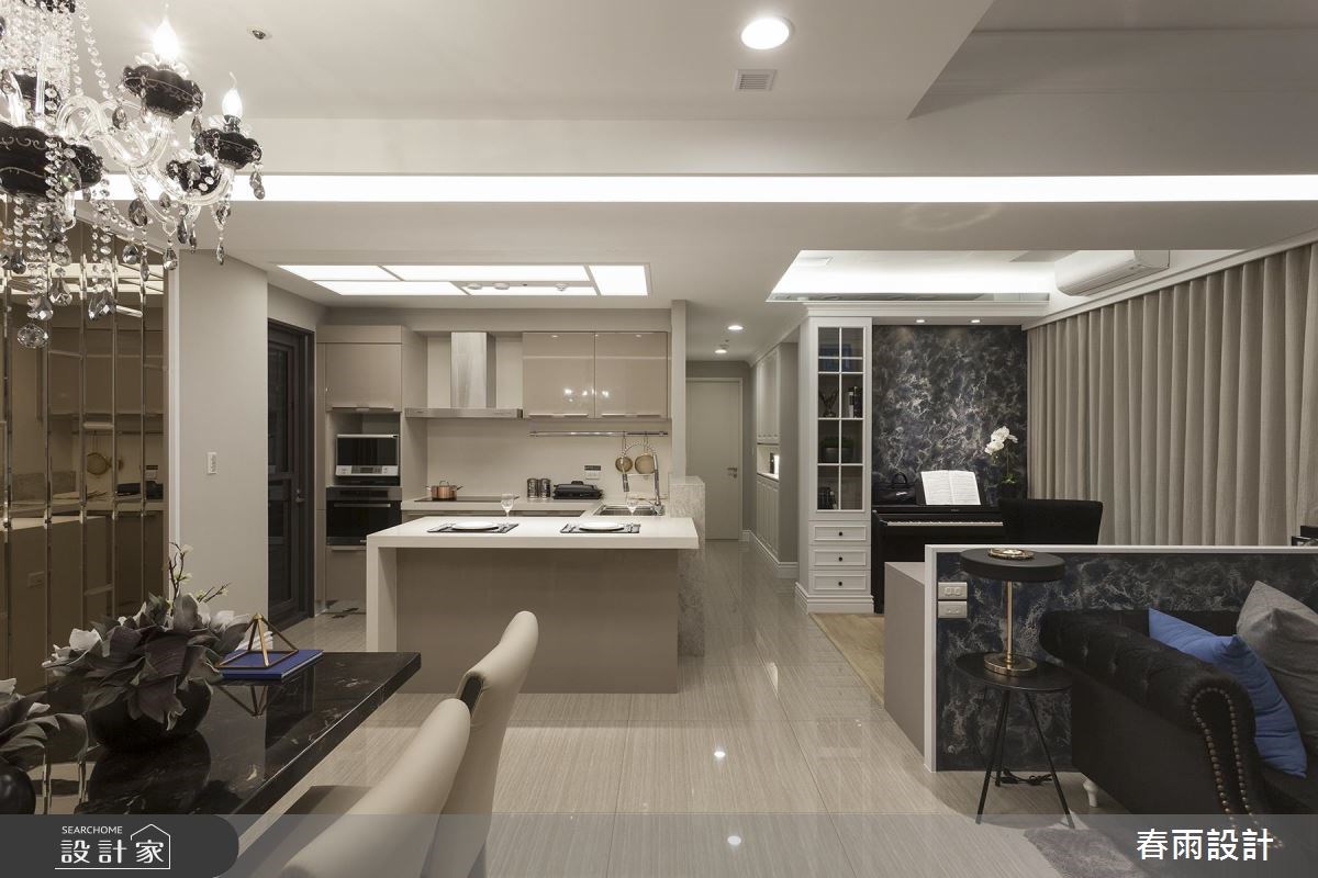 31坪新成屋(5年以下)＿混搭風餐廳吧檯案例圖片＿春雨設計＿春雨_43 新竹惠宇謙品之9