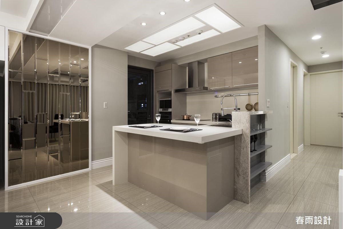 31坪新成屋(5年以下)＿混搭風廚房吧檯案例圖片＿春雨設計＿春雨_43 新竹惠宇謙品之12