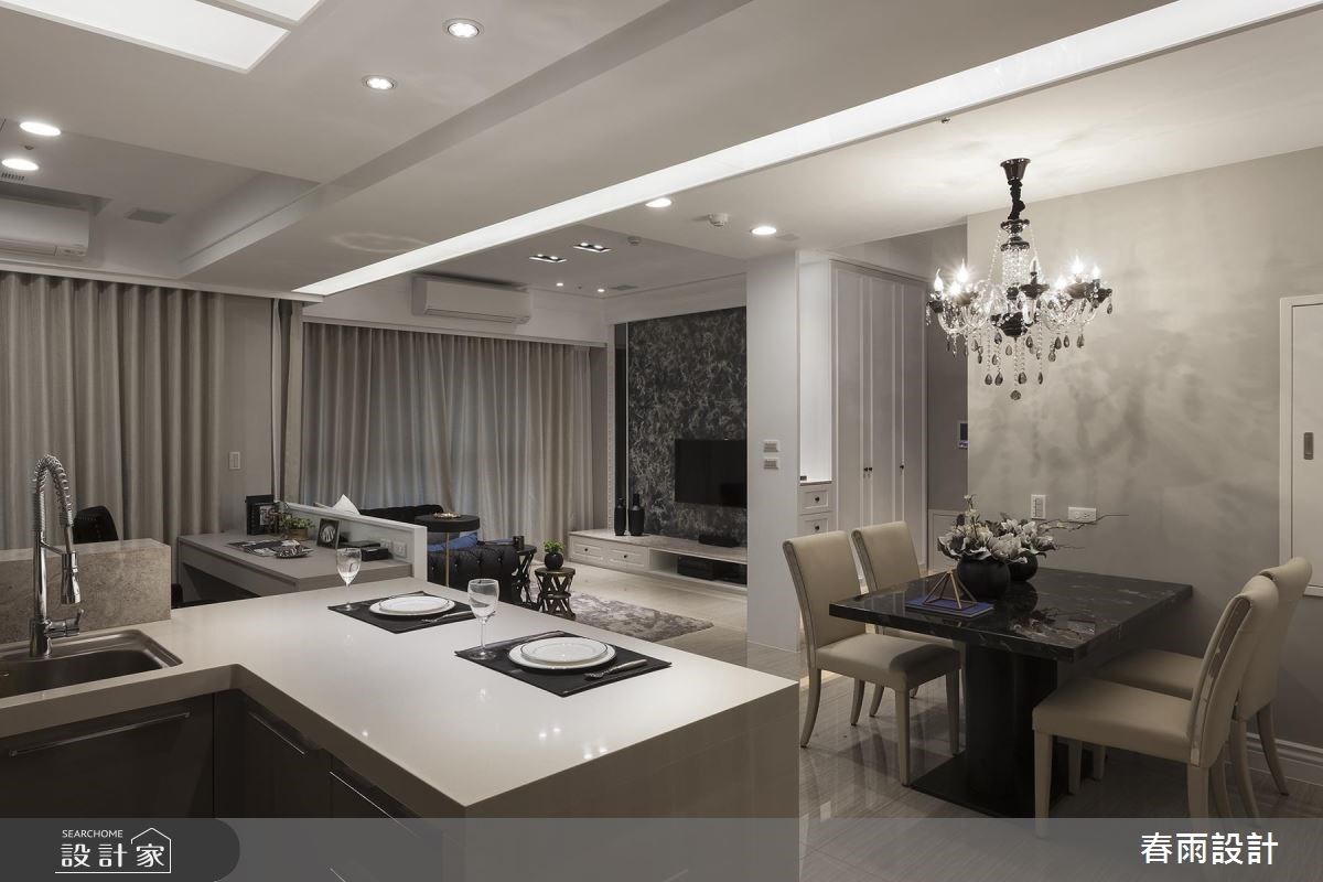 31坪新成屋(5年以下)＿混搭風餐廳吧檯案例圖片＿春雨設計＿春雨_43 新竹惠宇謙品之13