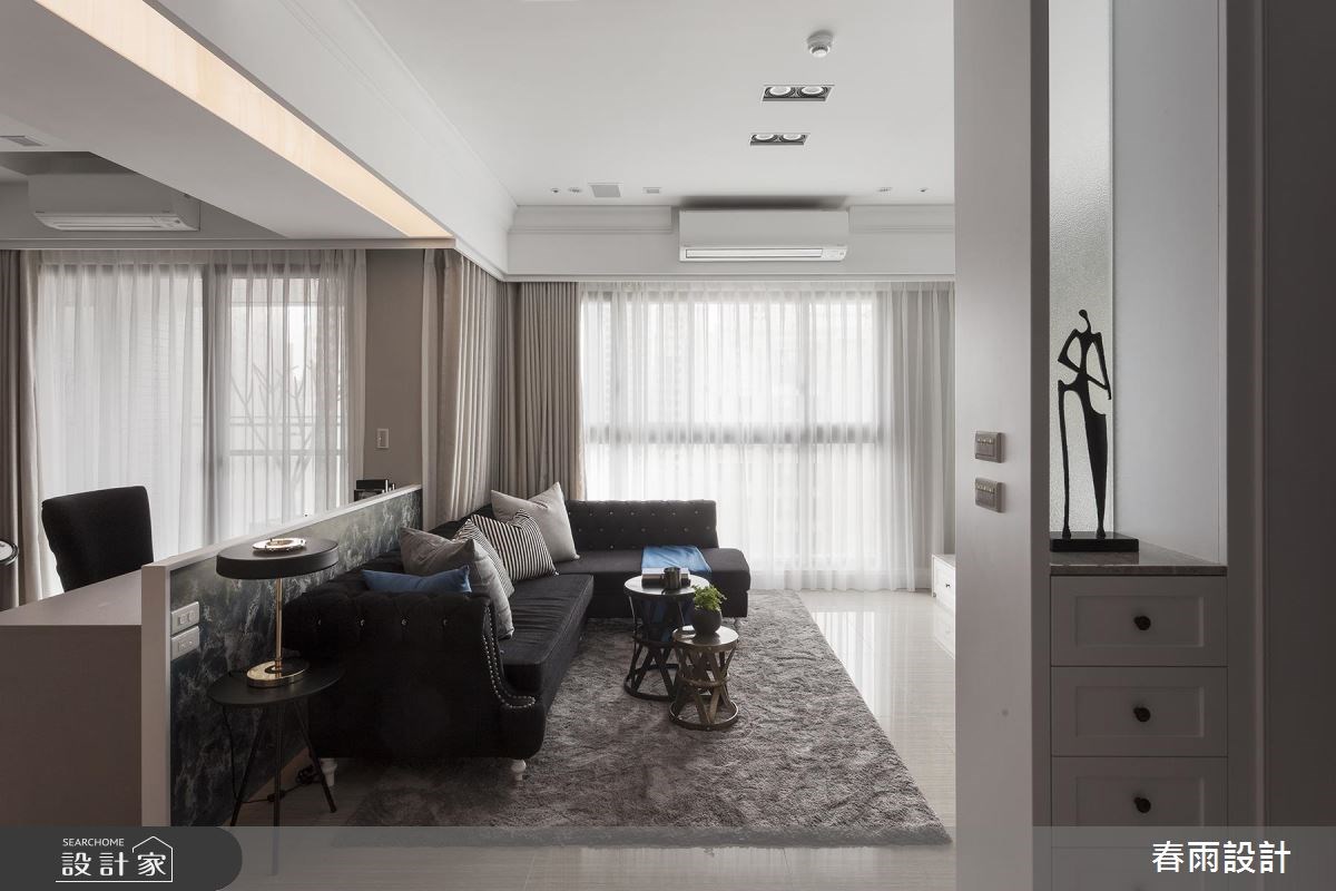 31坪新成屋(5年以下)＿混搭風客廳案例圖片＿春雨設計＿春雨_43 新竹惠宇謙品之21