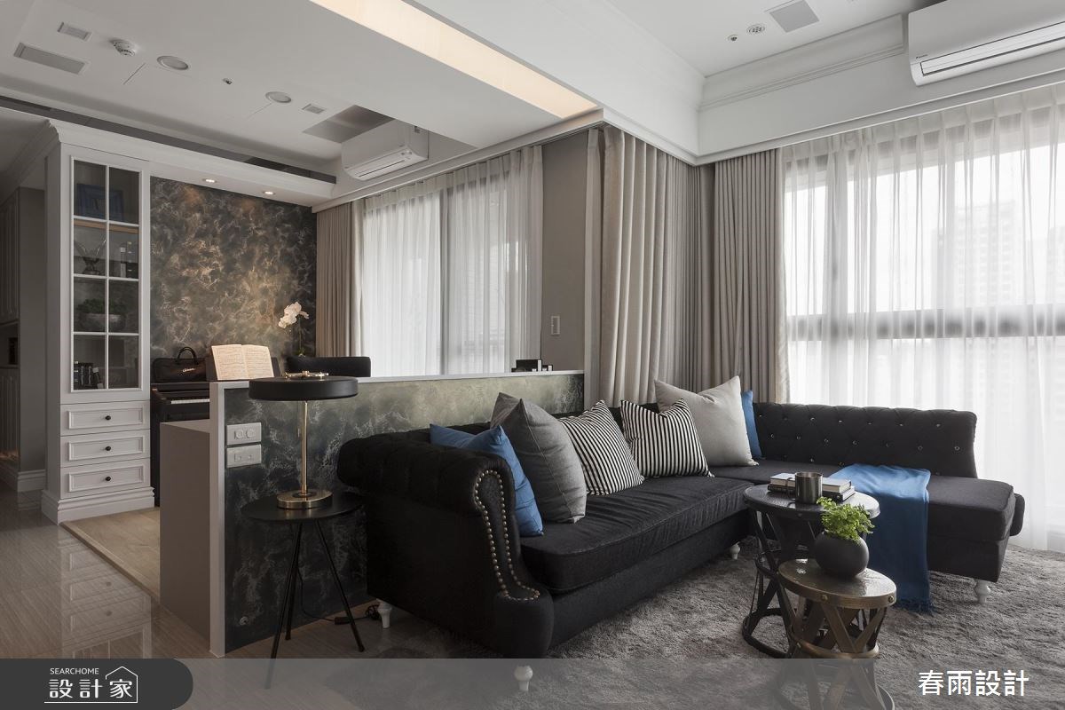 31坪新成屋(5年以下)＿混搭風客廳案例圖片＿春雨設計＿春雨_43 新竹惠宇謙品之24