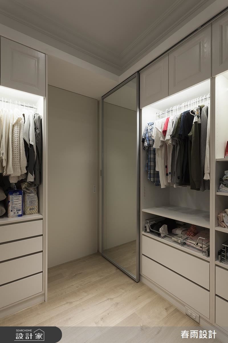 31坪新成屋(5年以下)＿混搭風更衣間案例圖片＿春雨設計＿春雨_43 新竹惠宇謙品之47