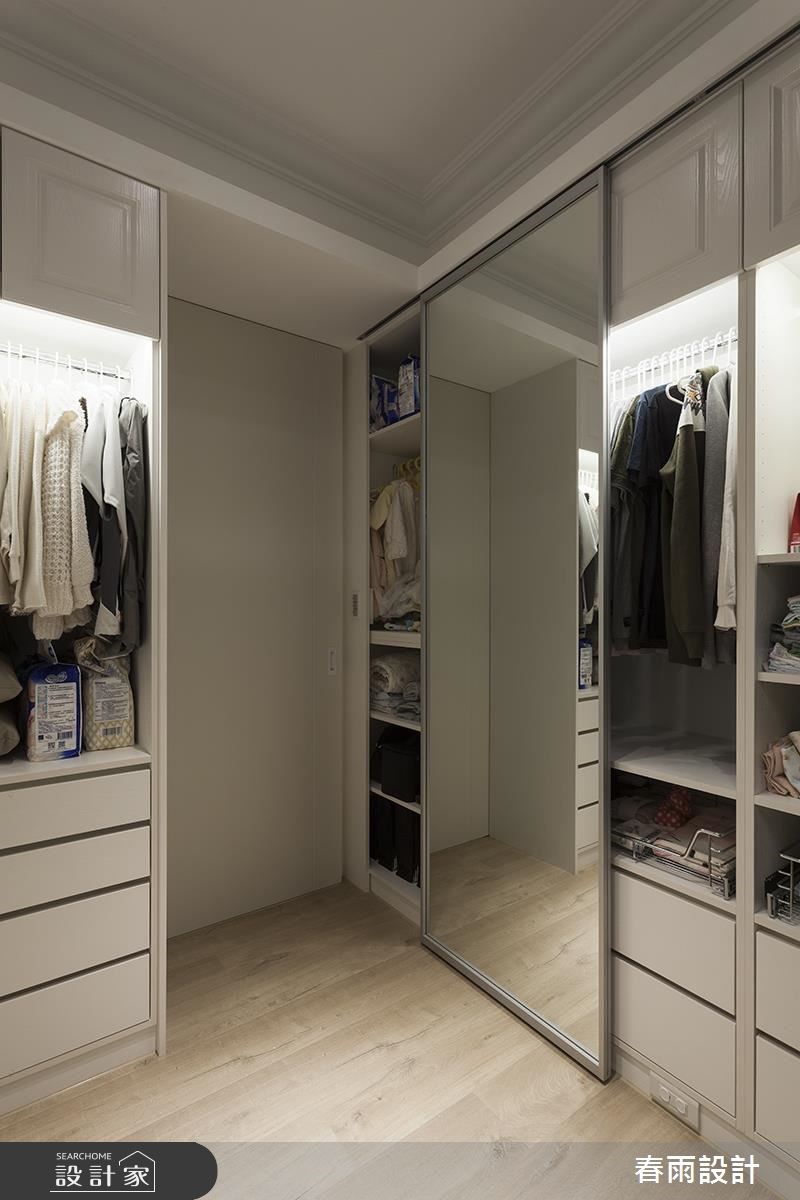 31坪新成屋(5年以下)＿混搭風更衣間案例圖片＿春雨設計＿春雨_43 新竹惠宇謙品之48