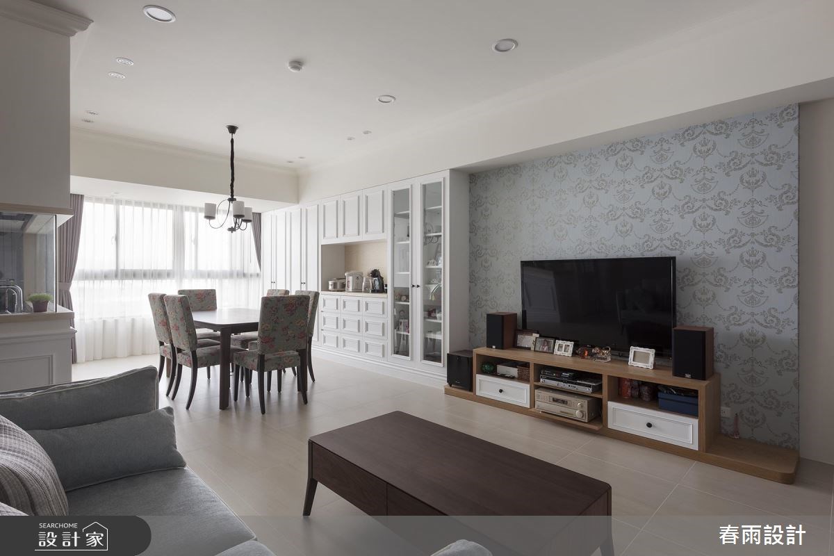 31坪中古屋(5~15年)＿美式風客廳餐廳案例圖片＿春雨設計＿春雨_45 新店高峰會之6