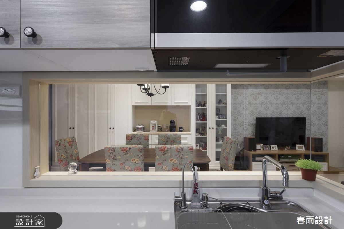 31坪中古屋(5~15年)＿美式風客廳餐廳廚房案例圖片＿春雨設計＿春雨_45 新店高峰會之19