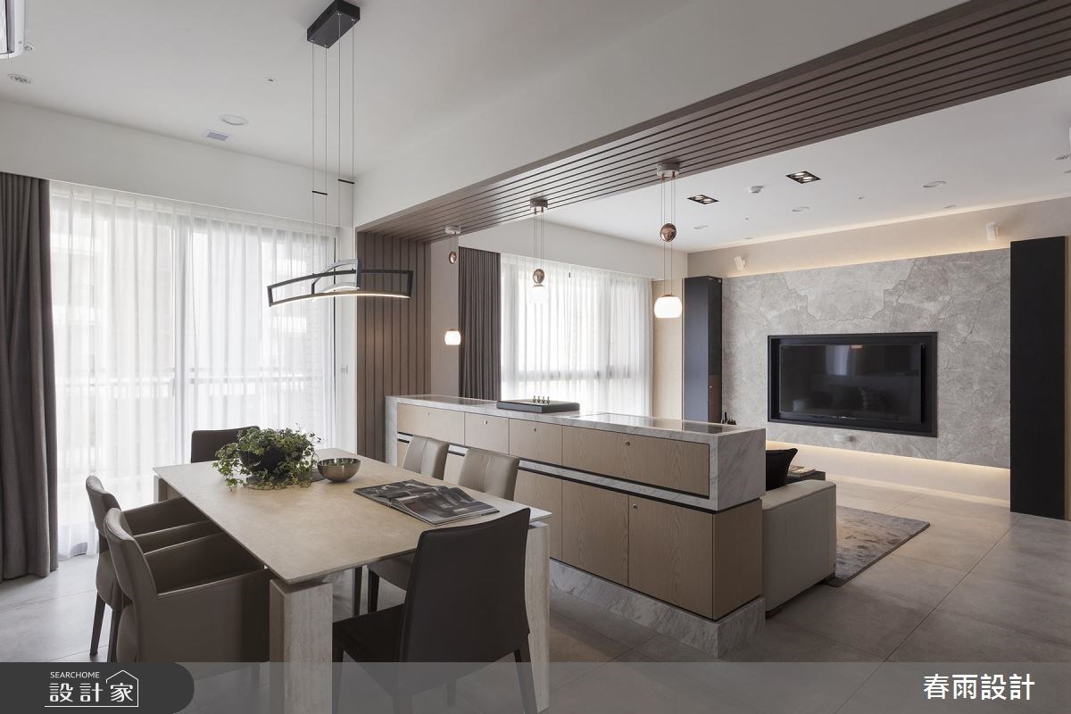 51坪新成屋(5年以下)＿現代風客廳餐廳案例圖片＿春雨設計＿春雨_46 新莊廣天廈之7