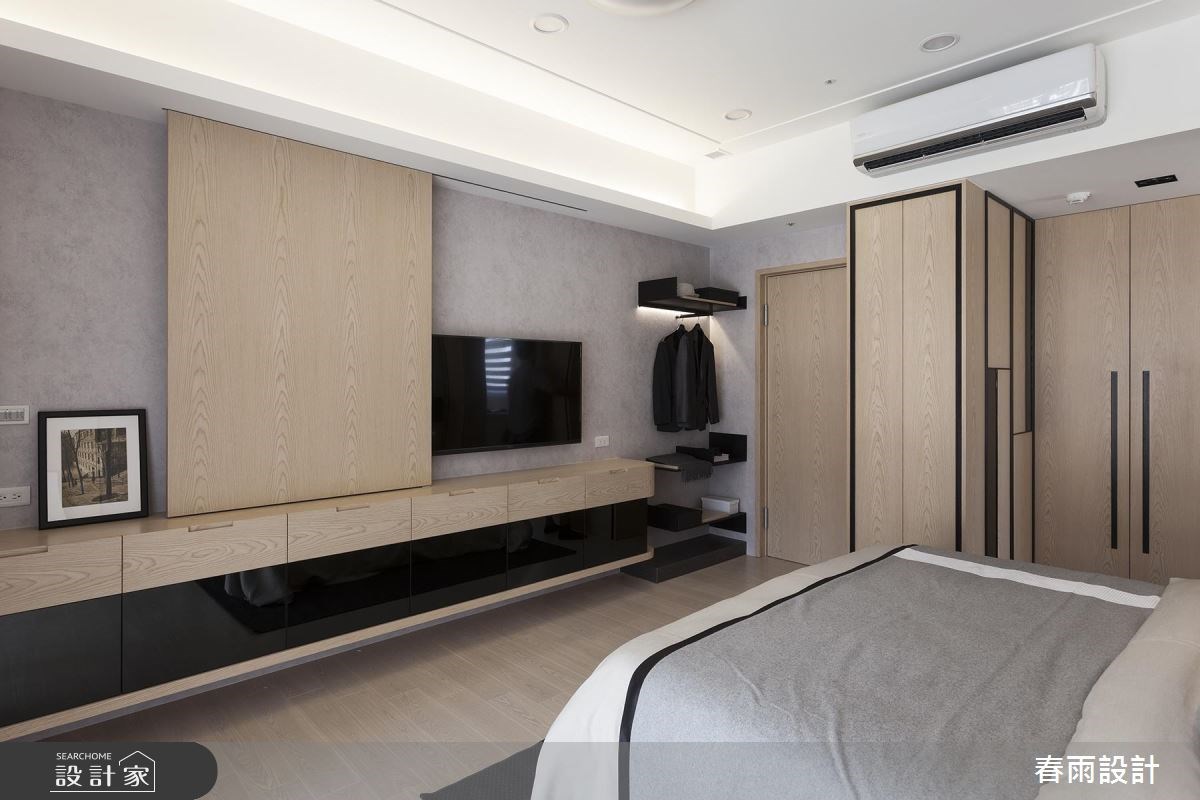 51坪新成屋(5年以下)＿現代風臥室案例圖片＿春雨設計＿春雨_46 新莊廣天廈之22