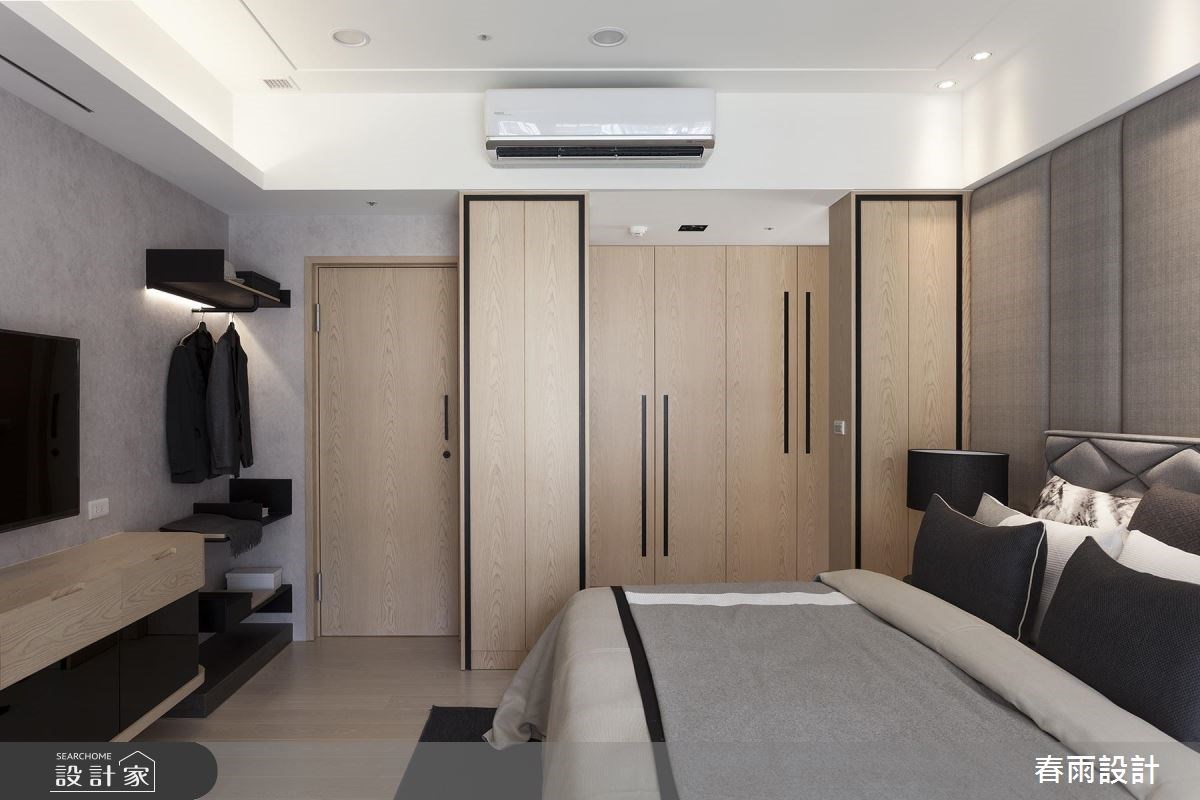 51坪新成屋(5年以下)＿現代風臥室案例圖片＿春雨設計＿春雨_46 新莊廣天廈之23