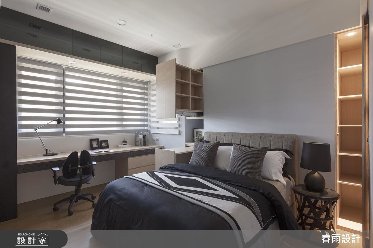 51坪新成屋(5年以下)＿現代風臥室案例圖片＿春雨設計＿春雨_46 新莊廣天廈之28