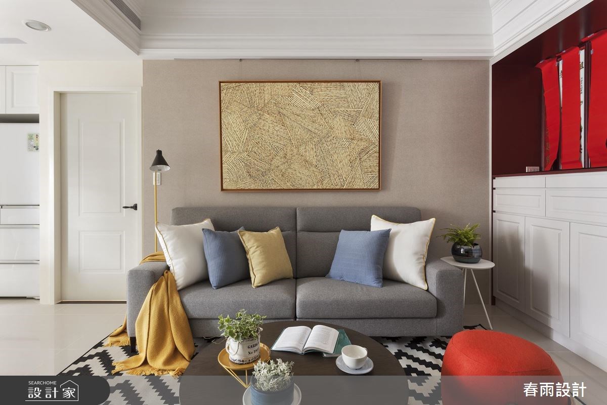 21坪新成屋(5年以下)＿休閒風客廳案例圖片＿春雨設計＿春雨_49 新店圓頂之2