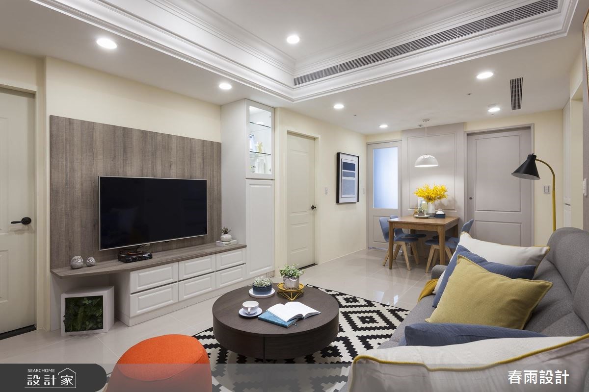 21坪新成屋(5年以下)＿休閒風客廳案例圖片＿春雨設計＿春雨_49 新店圓頂之3