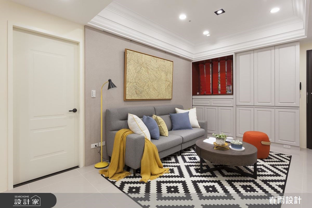 21坪新成屋(5年以下)＿休閒風客廳案例圖片＿春雨設計＿春雨_49 新店圓頂之5