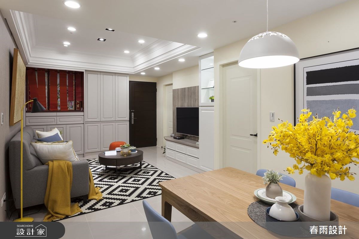 21坪新成屋(5年以下)＿休閒風客廳案例圖片＿春雨設計＿春雨_49 新店圓頂之6