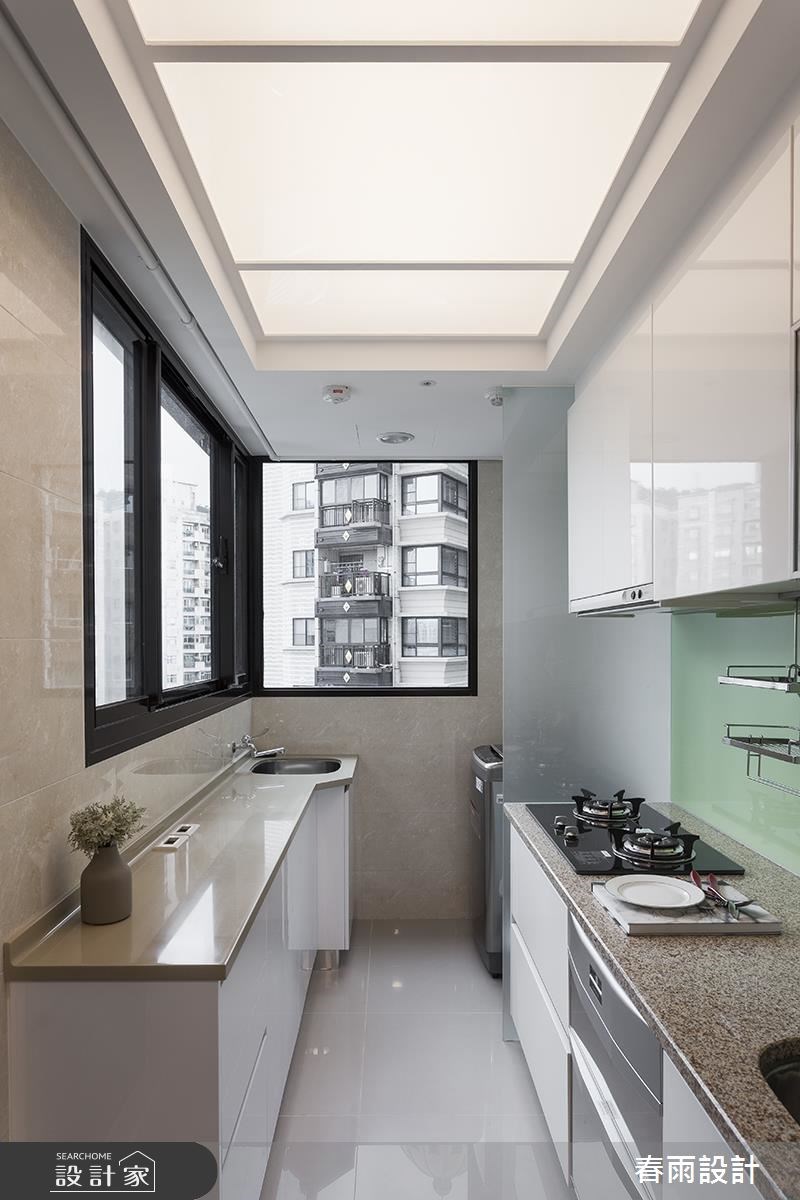21坪新成屋(5年以下)＿休閒風廚房案例圖片＿春雨設計＿春雨_49 新店圓頂之19