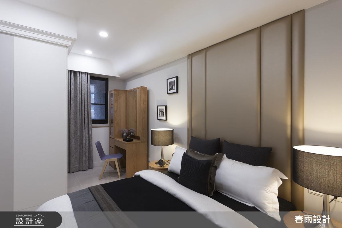 21坪新成屋(5年以下)＿休閒風臥室案例圖片＿春雨設計＿春雨_49 新店圓頂之21