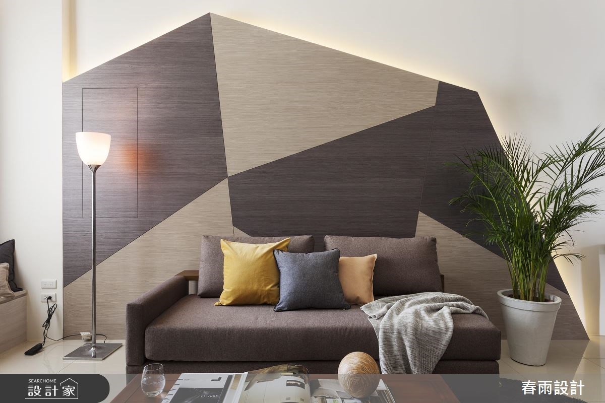 37坪新成屋(5年以下)＿休閒風客廳案例圖片＿春雨設計＿春雨_54 基隆河與墅之4