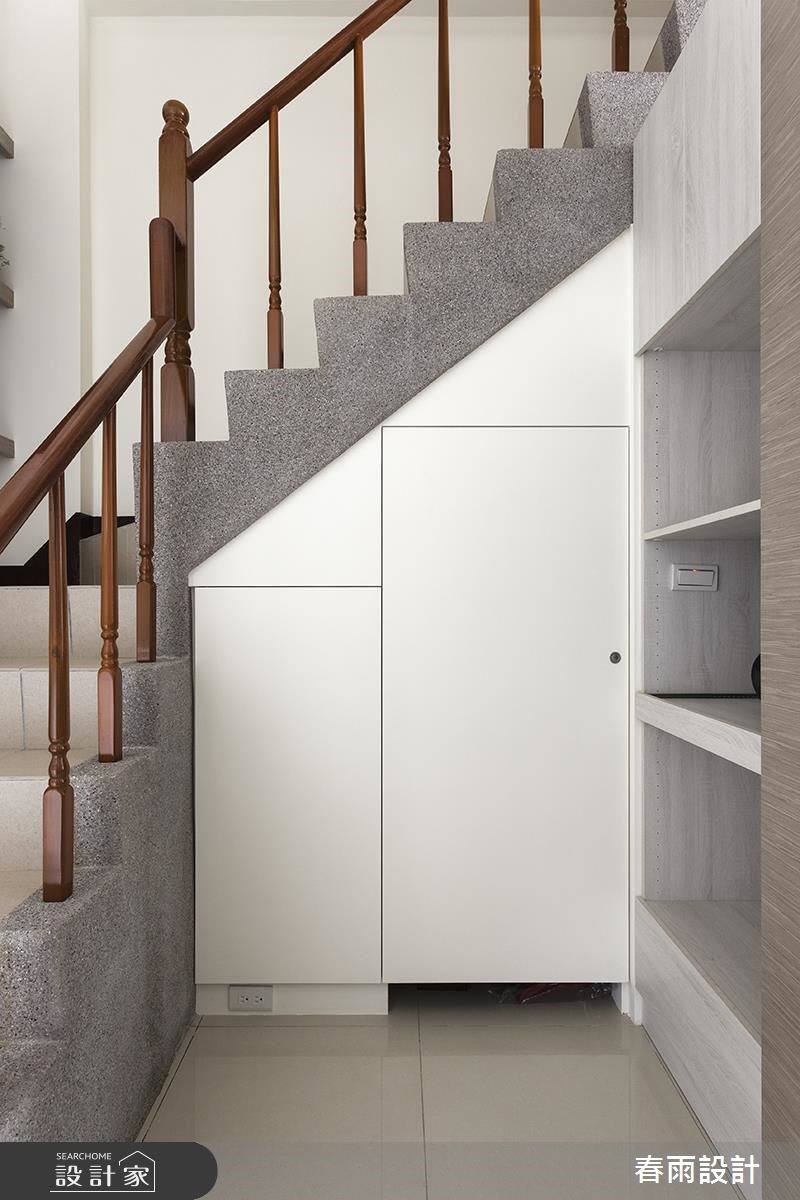 37坪新成屋(5年以下)＿休閒風樓梯案例圖片＿春雨設計＿春雨_54 基隆河與墅之14