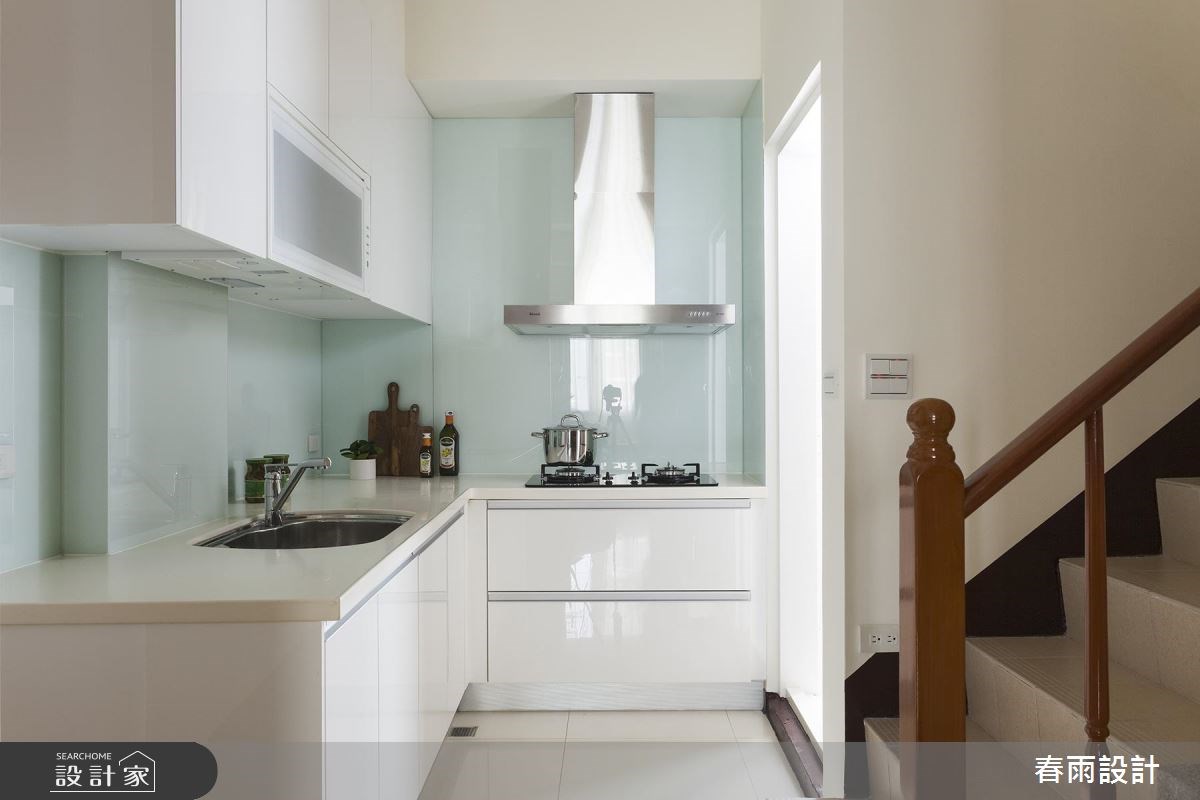 37坪新成屋(5年以下)＿休閒風廚房案例圖片＿春雨設計＿春雨_54 基隆河與墅之17