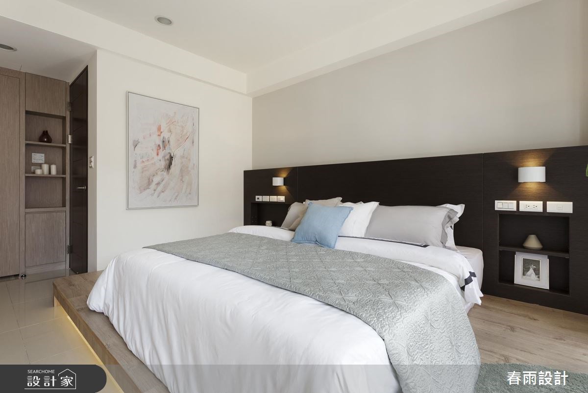 37坪新成屋(5年以下)＿休閒風臥室案例圖片＿春雨設計＿春雨_54 基隆河與墅之21