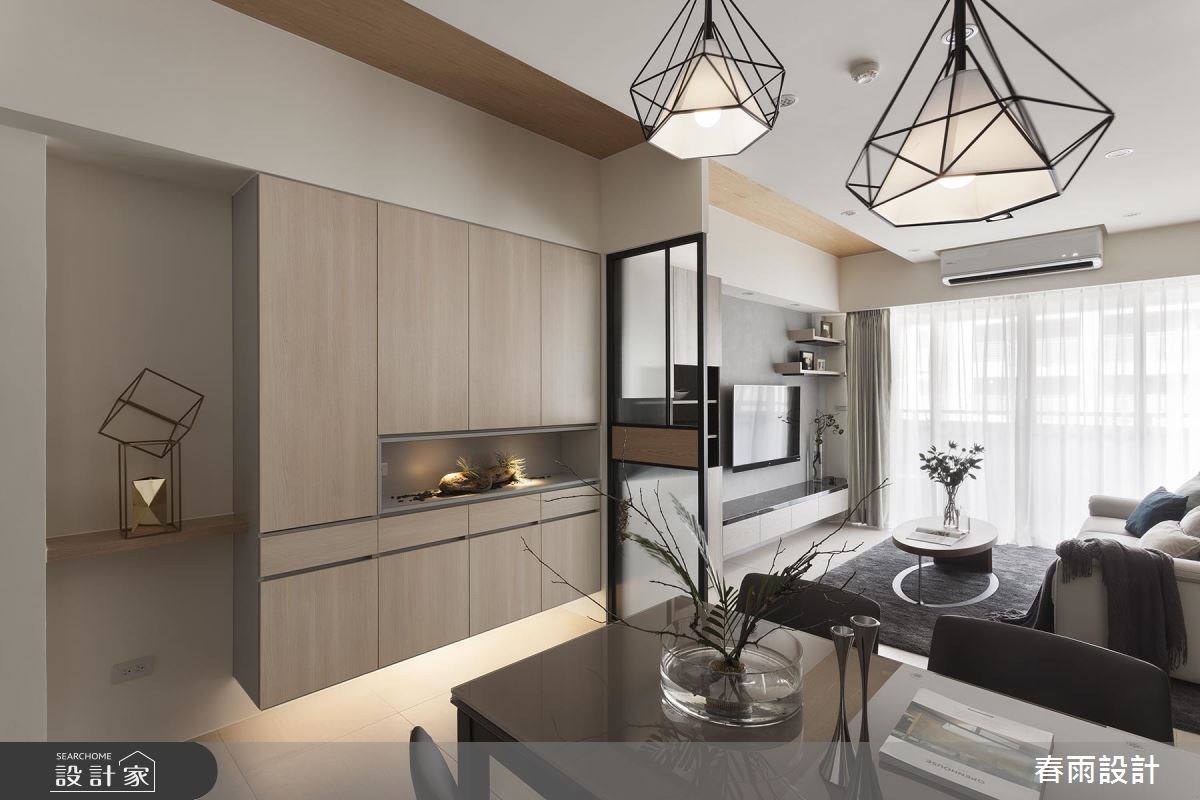 33坪新成屋(5年以下)＿休閒風玄關案例圖片＿春雨設計＿春雨_56 文林北路之3