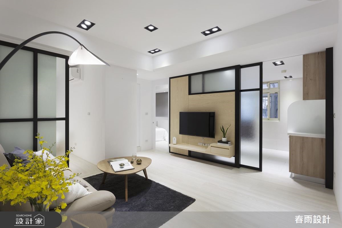老屋(16~30年)＿現代風客廳案例圖片＿春雨設計＿春雨_62 信義路之4