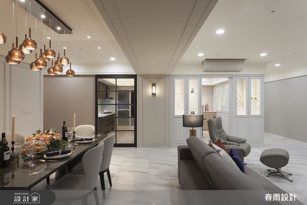 63坪中古屋(5~15年)＿新古典客廳餐廳案例圖片＿春雨設計＿春雨_64 國家世紀館之11