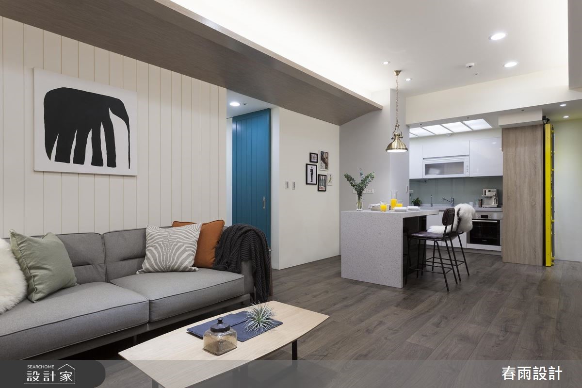 25坪新成屋(5年以下)＿工業風客廳案例圖片＿春雨設計＿春雨_65 華固新天地2之14