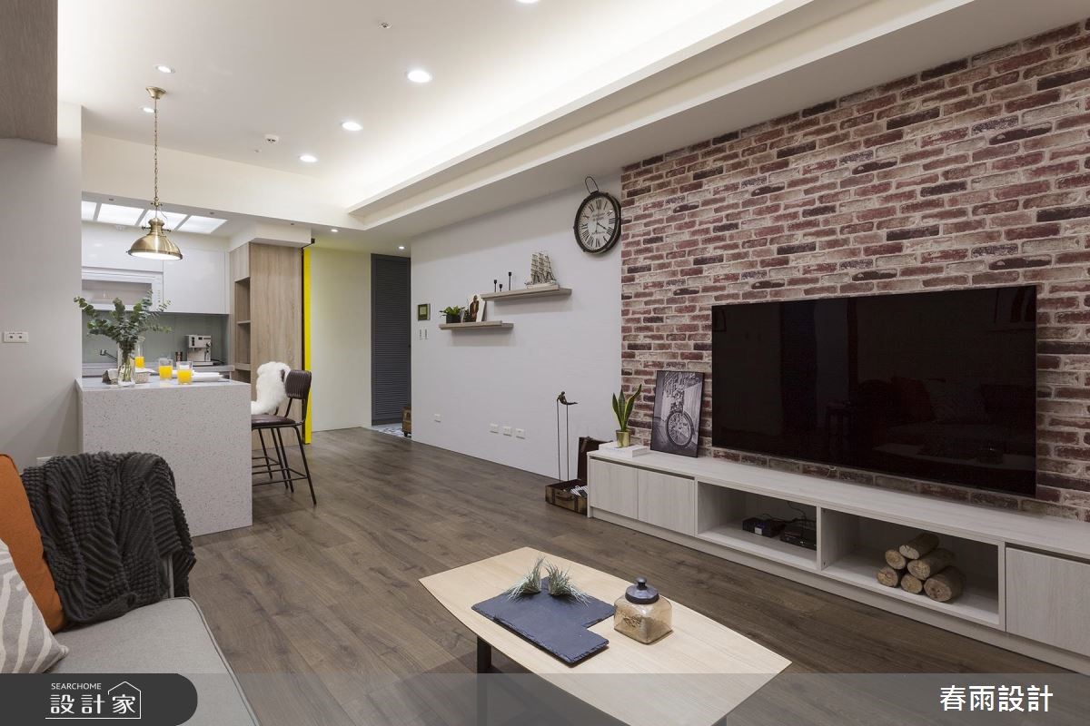 25坪新成屋(5年以下)＿工業風客廳案例圖片＿春雨設計＿春雨_65 華固新天地2之16