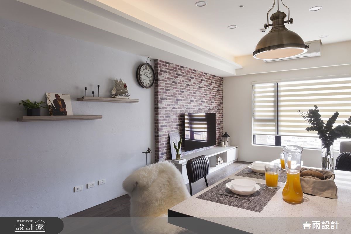 25坪新成屋(5年以下)＿工業風吧檯案例圖片＿春雨設計＿春雨_65 華固新天地2之6