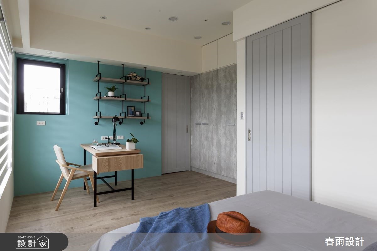 25坪新成屋(5年以下)＿工業風臥室案例圖片＿春雨設計＿春雨_65 華固新天地2之25