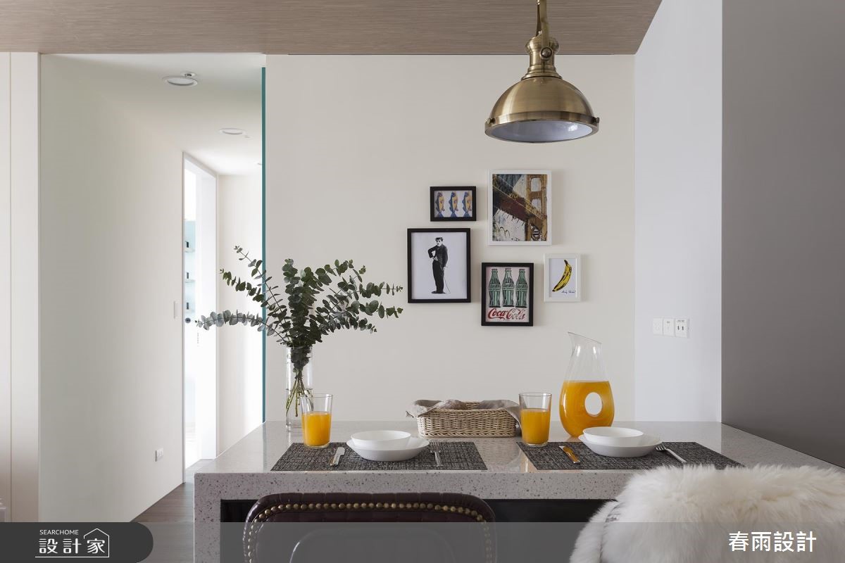 25坪新成屋(5年以下)＿工業風吧檯案例圖片＿春雨設計＿春雨_65 華固新天地2之13