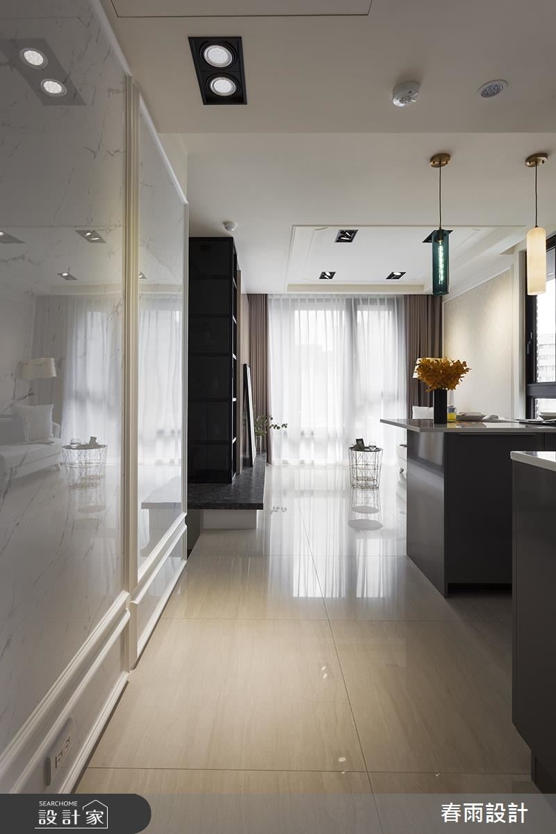 22坪新成屋(5年以下)＿混搭風走廊案例圖片＿春雨設計＿春雨_66 南京東路之7