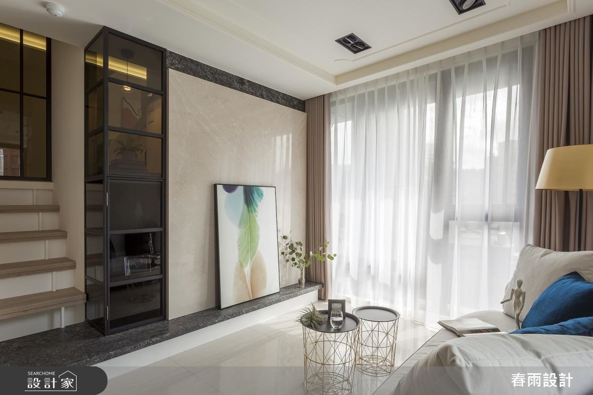 22坪新成屋(5年以下)＿混搭風客廳案例圖片＿春雨設計＿春雨_66 南京東路之13