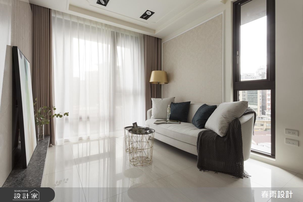 22坪新成屋(5年以下)＿混搭風客廳案例圖片＿春雨設計＿春雨_66 南京東路之12