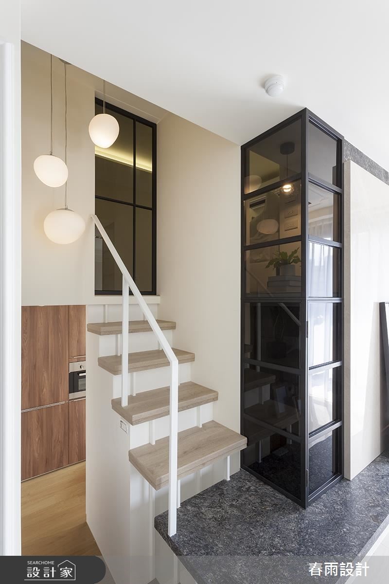 22坪新成屋(5年以下)＿混搭風樓梯案例圖片＿春雨設計＿春雨_66 南京東路之19