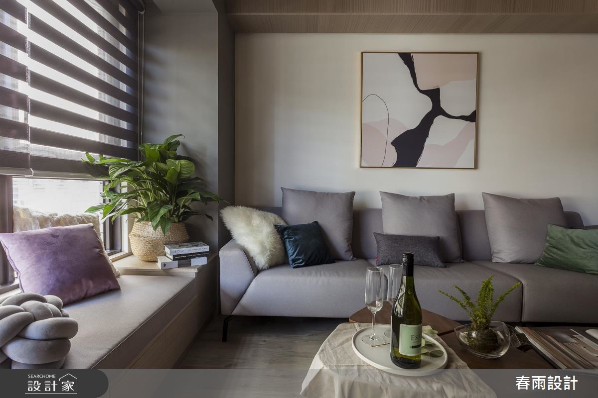 30坪新成屋(5年以下)＿休閒風客廳臥榻案例圖片＿春雨設計＿春雨_70 中山文華之11