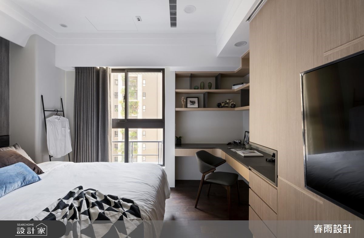 53坪新成屋(5年以下)＿混搭風臥室案例圖片＿春雨設計＿春雨_71 台中國泰府會園道之18